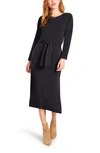 Bb Dakota By Steve Madden More Often Than Knot Long Sleeve Dress In Black