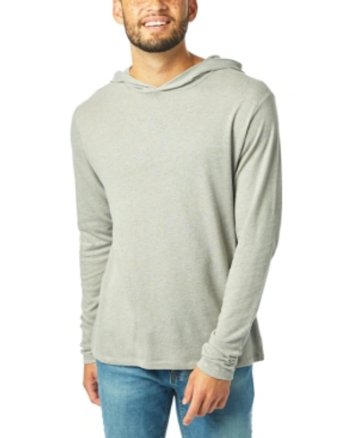Alternative Apparel Men's Keeper Jersey Pullover Hoodie In Smoke Gray