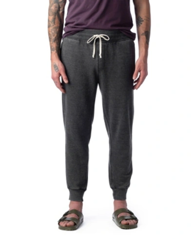 Alternative Apparel Men's Campus French Terry Joggers In Washed Black
