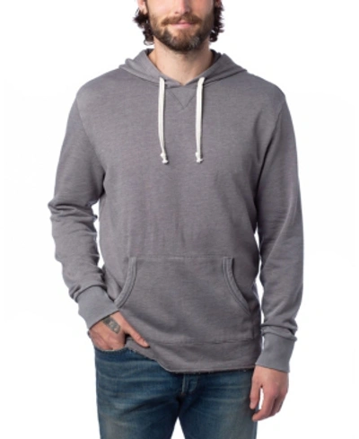 Alternative Apparel Men's School Yard French Terry Hoodie In Nickel