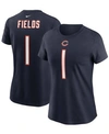 NIKE WOMEN'S JUSTIN FIELDS NAVY CHICAGO BEARS 2021 NFL DRAFT FIRST ROUND PICK PLAYER NAME NUMBER T-SHIRT