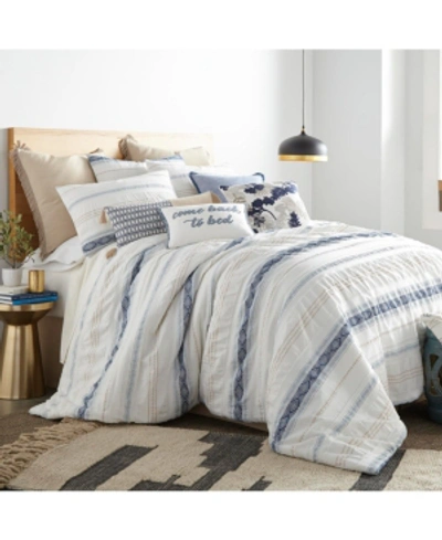 Levtex Pickford Striped 3-pc. Comforter Set, King In Blue