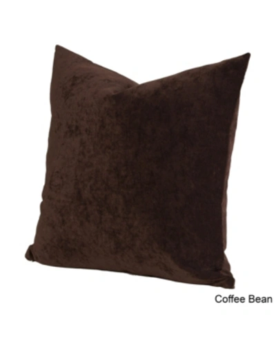 Siscovers Padma Solid 1-pc. Decorative Pillow, 20" X 20" In Coffee Bean