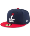 New Era Men's Washington Wizards Official Team Color 2tone 59fifty Fitted Hat In Navy