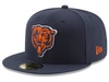 New Era Chicago Bears Custom On-field Basic 59fifty Cap In Navy
