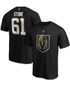 FANATICS BRANDED MEN'S MARK STONE VEGAS GOLDEN KNIGHTS TEAM AUTHENTIC STACK NAME & NUMBER T-SHIRT