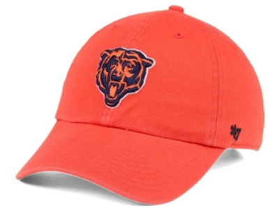 47 Brand Chicago Bears Clean Up Cap In Orange