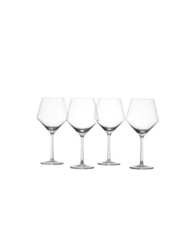 Schott Zwiesel Pure Burgundy 23.7oz Set Of 4 In Clear