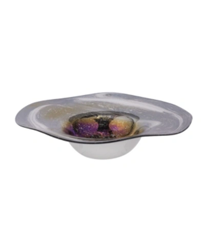 Ab Home Svirla Blown Glass Bowl In Multi-colo