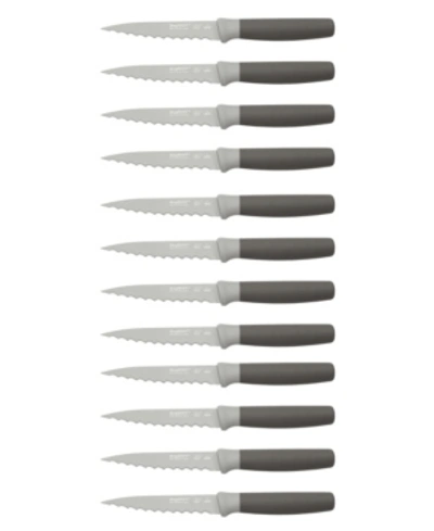 Berghoff Leo Stainless Steel Steak Knives 12 Piece Set In Gray