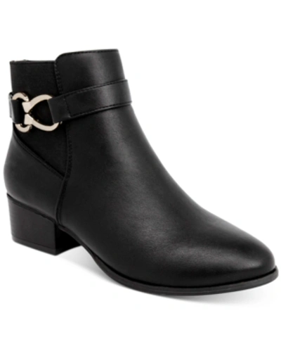 Karen Scott Nadine Booties, Created For Macy's In Black