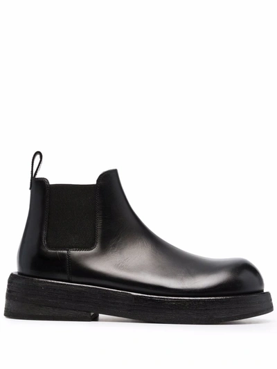 Marsèll Musona Ankle Boots In Leather In Black