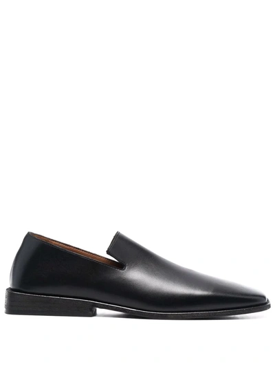 Marsèll Lamiera Leather Flat Loafers In Nero