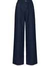 Raf Simons High-rise Straight-leg Jeans In Blue