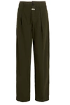 Etro Pleat-detail High Waisted Trousers In Green