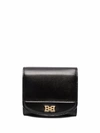 BALLY LEATHER LOGO-PLAQUE WALLET