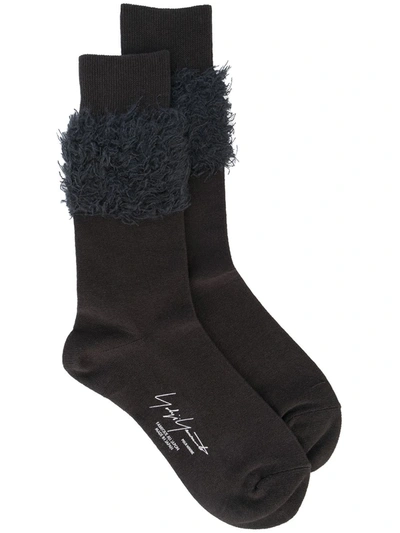 Yohji Yamamoto Pipe Long Socks In Black
