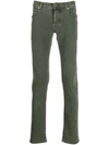 Jacob Cohen J622 Slim-fit Cotton-blend Jeans In Green