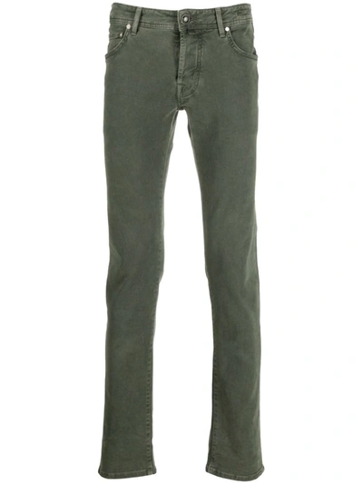 Jacob Cohen J622 Slim-fit Cotton-blend Jeans In Green