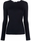 VICTORIA BECKHAM OPEN-BACK WOOL JUMPER