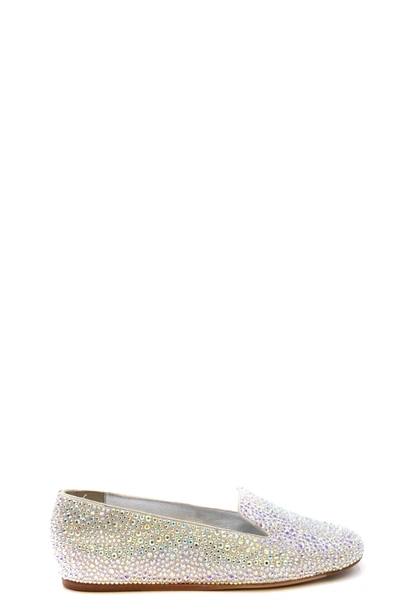 Le Silla Ballet Flats In Silver