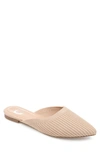 Journee Collection Journee Women's Wide Width Aniee Mule Flats In Beige