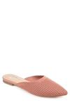 Journee Collection Aniee Knit Mule In Clay