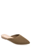 Journee Collection Aniee Knit Mule In Taupe