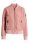 Levi's Ma-1 Satin Bomber Jacket In Rose