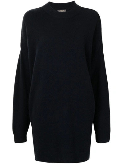 N•peal Crew-neck Cashmere Jumper Dress In 蓝色