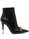 TOM FORD CHAIN DETAIL ANKLE BOOTS