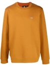 Dickies Construct Logo-patch Crew-neck Sweatshirt In 褐色