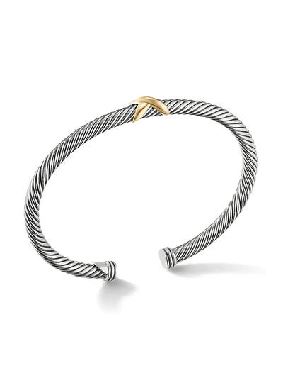 David Yurman X Crossover Bracelet With 18k Yellow Gold