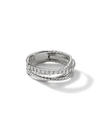 DAVID YURMAN WOMEN'S CROSSOVER RING WITH DIAMONDS,409790329313