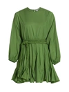 Rhode Women's Ella Braided Belt Fit-&-flare Minidress In Grass Green