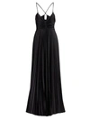 A.l.c Aries Pleated Gown In Black