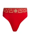 Versace Greca Border Bikini Briefs In Red