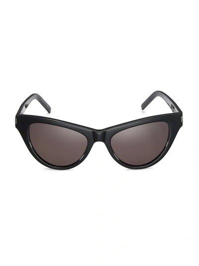 Saint Laurent Women's Cat Eye Sunglasses, 54mm In Black