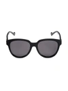 Gucci Interlocking G Acetate Cat-eye Sunglasses In Black