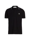 Stone Island Classic Polo Shirt In Black