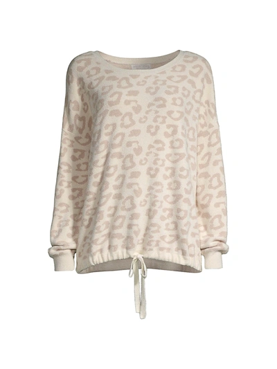 Barefoot Dreams Cozychic Ultra Lite Drawstring Sweatshirt In White