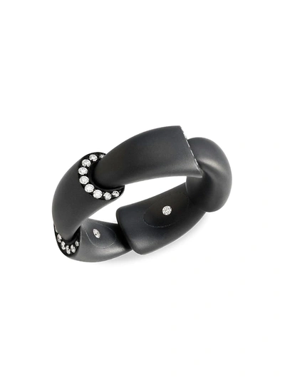 Vhernier Women's Calla Diamond & Titanium Ring In Black Titanium