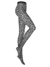 Wolford Josey Animal Print Tights In Black