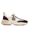 Tory Burch White Good Luck Suede Sneakers