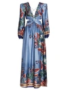 PATBO GILLY FLORAL PLUNGE CUTOUT GOWN,400014992570