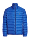 Polo Ralph Lauren Nylon Packable Quilted Jacket In Saphire Star