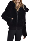 Sam Nala Sherpa Hooded Jacket In Black