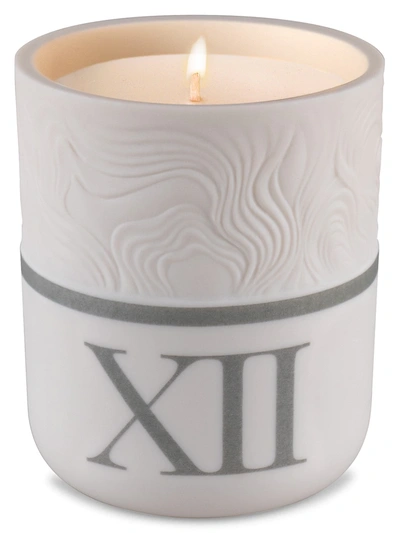 Lladrò Timeless Xii 'moonlight' Candle In White,grey