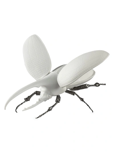 Lladrò Awesome Insects Hercules Beetle Figurine In White