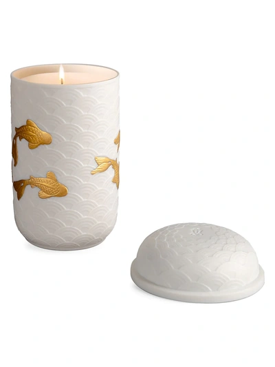 Lladrò Koi Candle In White Gold